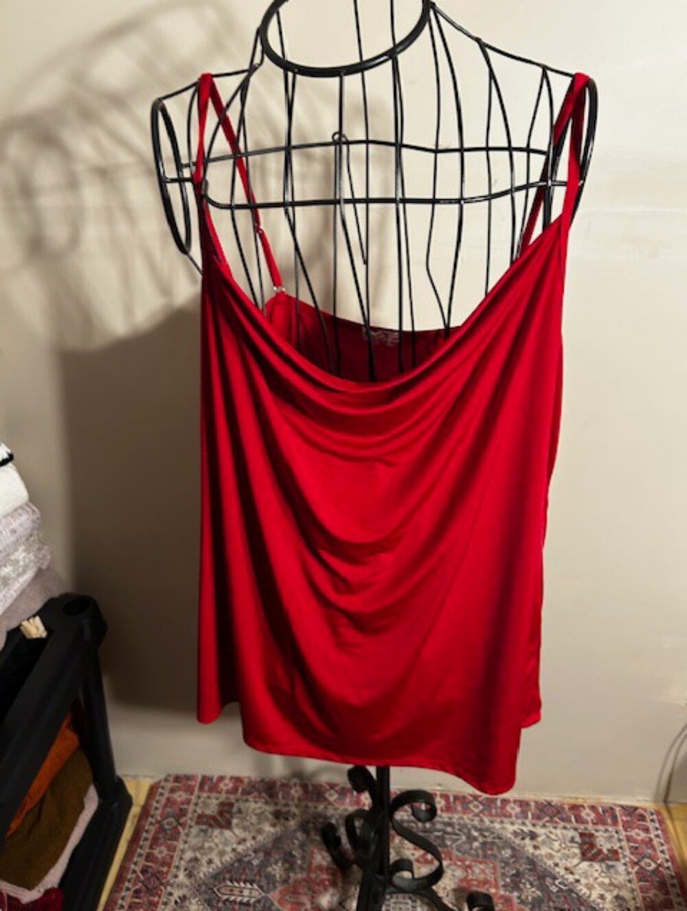 size 1 x 1x womens tank top blouse shirt top red